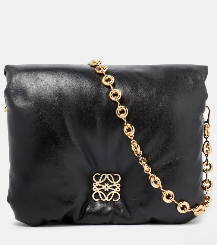 Goya Puffer Small leather shoulder bag