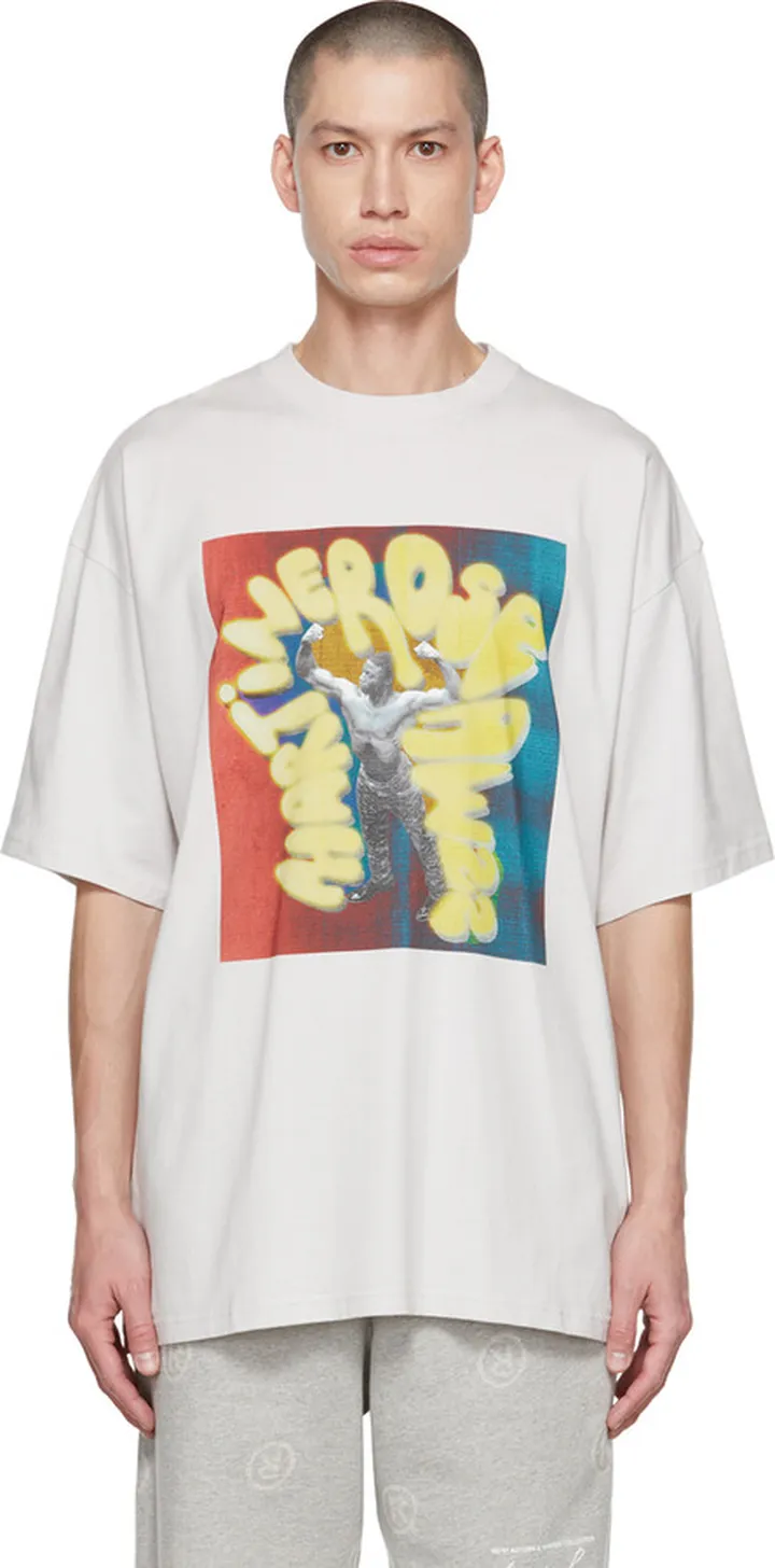 Martine Rose Gray Graphic T-Shirt