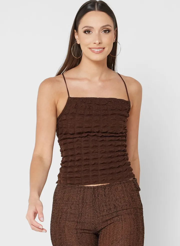Strappy Knitted Crop Top