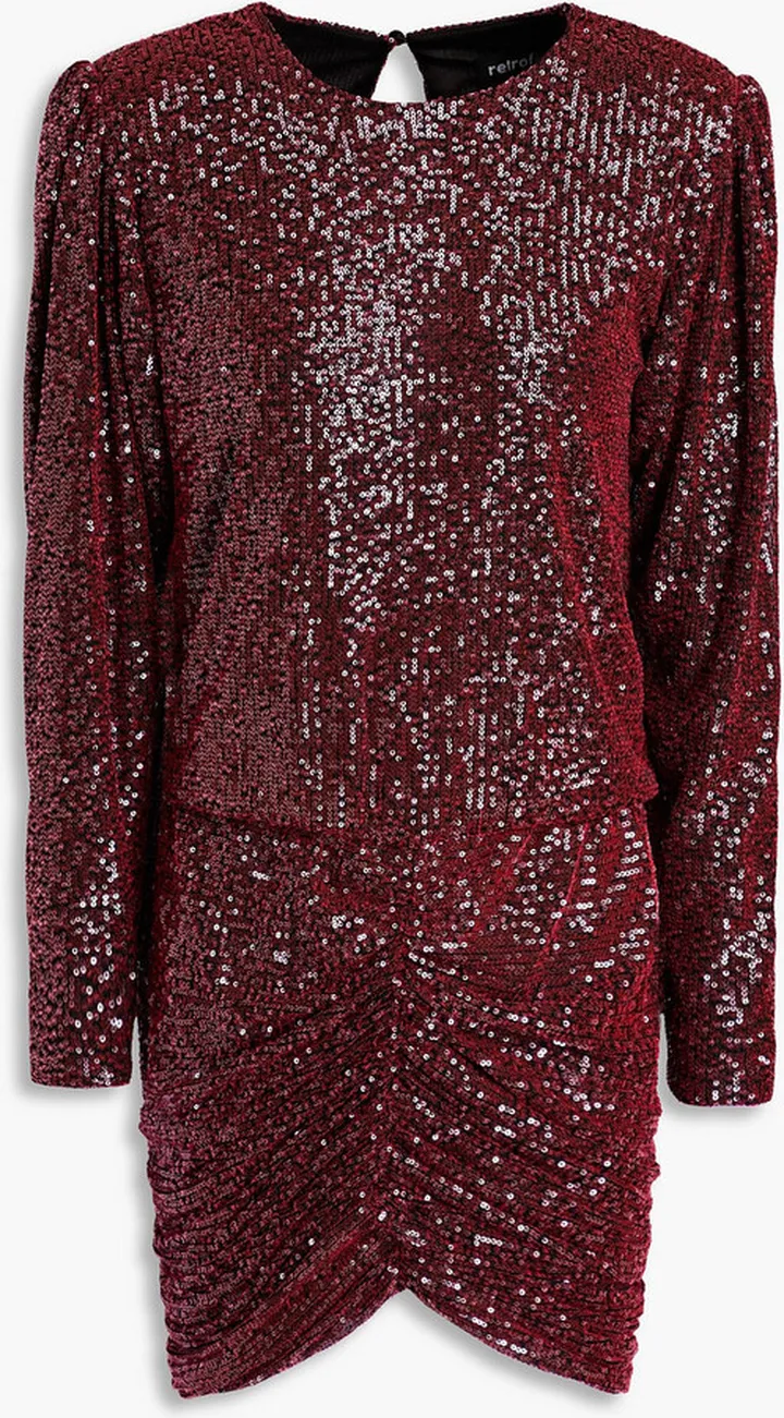 Flynn sequined tulle mini dress