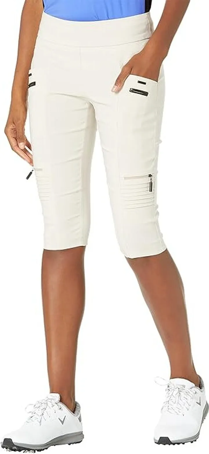 Jamie Sadock Skinnylicious 24.5 Knee Capris with Control Top Panel (Sand) Women's Casual Pants