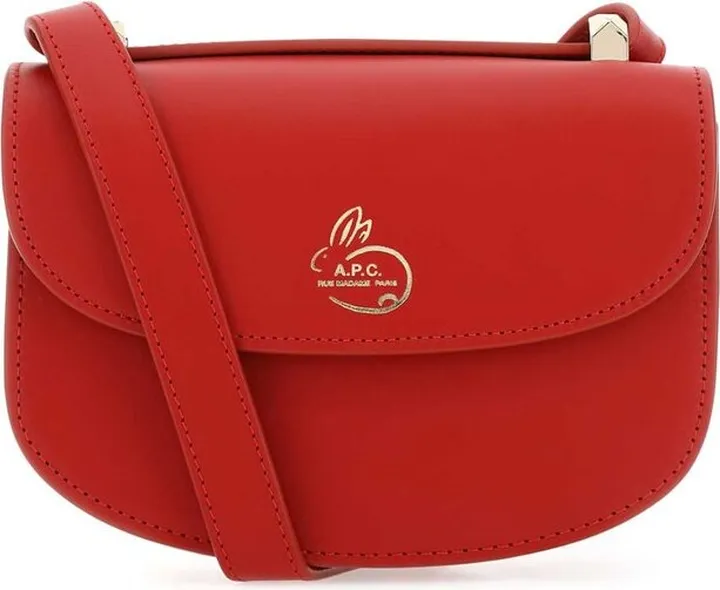 A.P.C. Logo Printed Foldover Top Crossbody Bag
