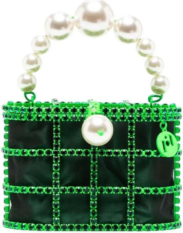 Holli crystal-embellished mini bag