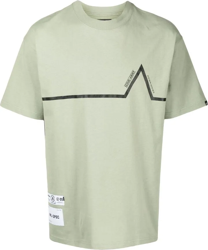 line logo-print T-shirt