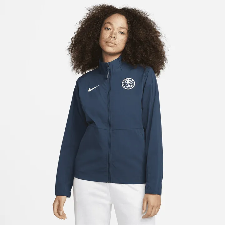Club América Nike Women's Dri-FIT Soccer Jacket in Blue