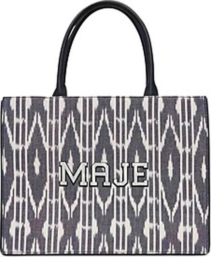 Maje Canvas Ikat Tote