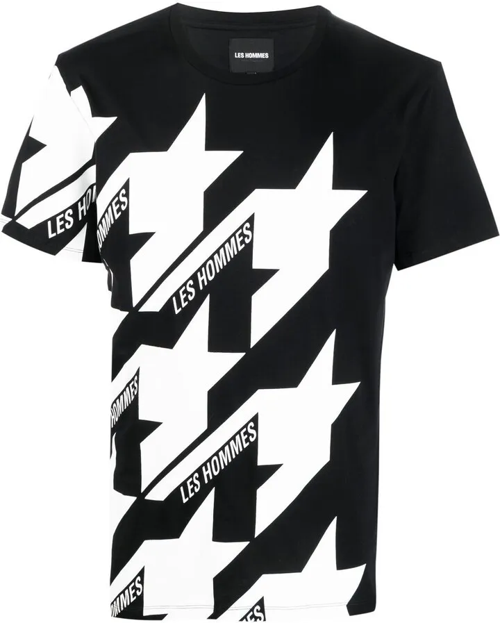 star-print logo-print T-shirt