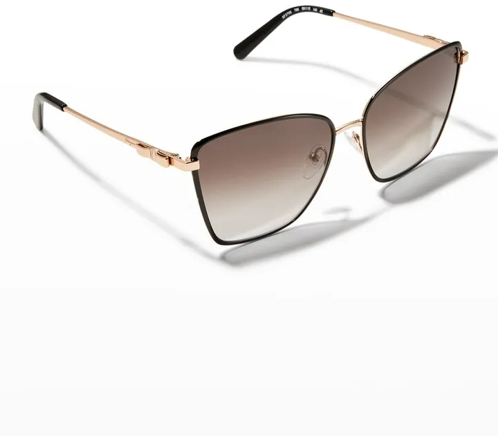 Vara Bow Metal Butterfly Sunglasses