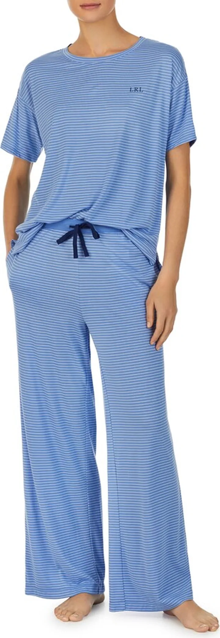 Stripe Short Sleeve Pajamas