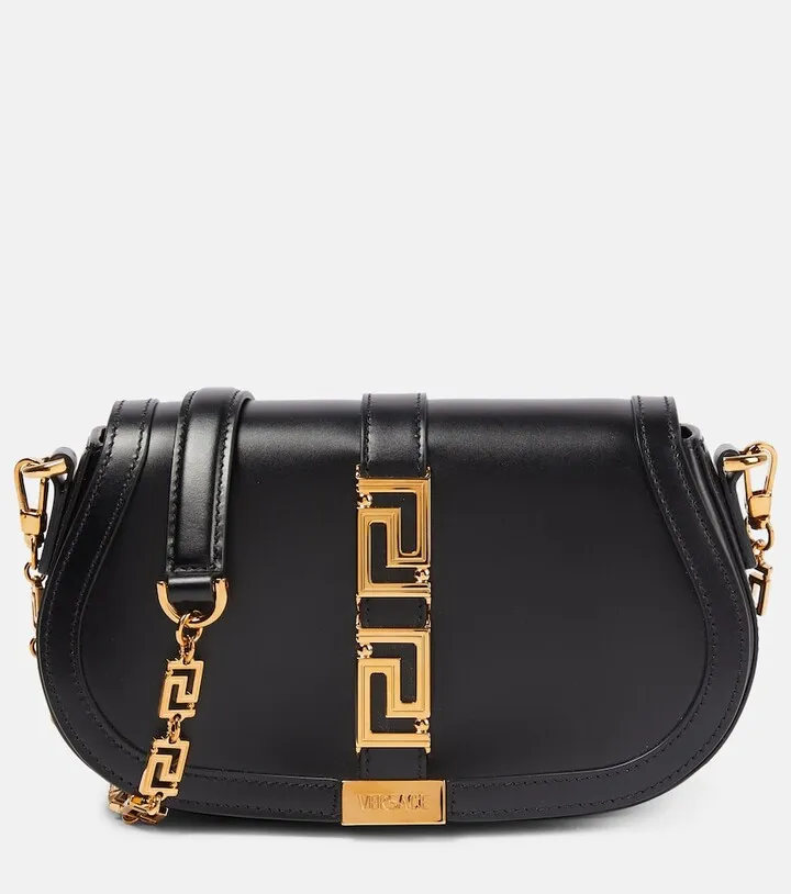 Greca Goddess leather shoulder bag