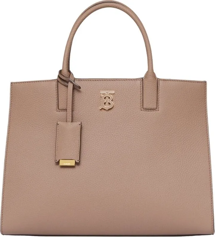 Burberry Small Leather Frances Tote Bag