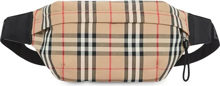 BURBERRY- Check Motif Beltbag