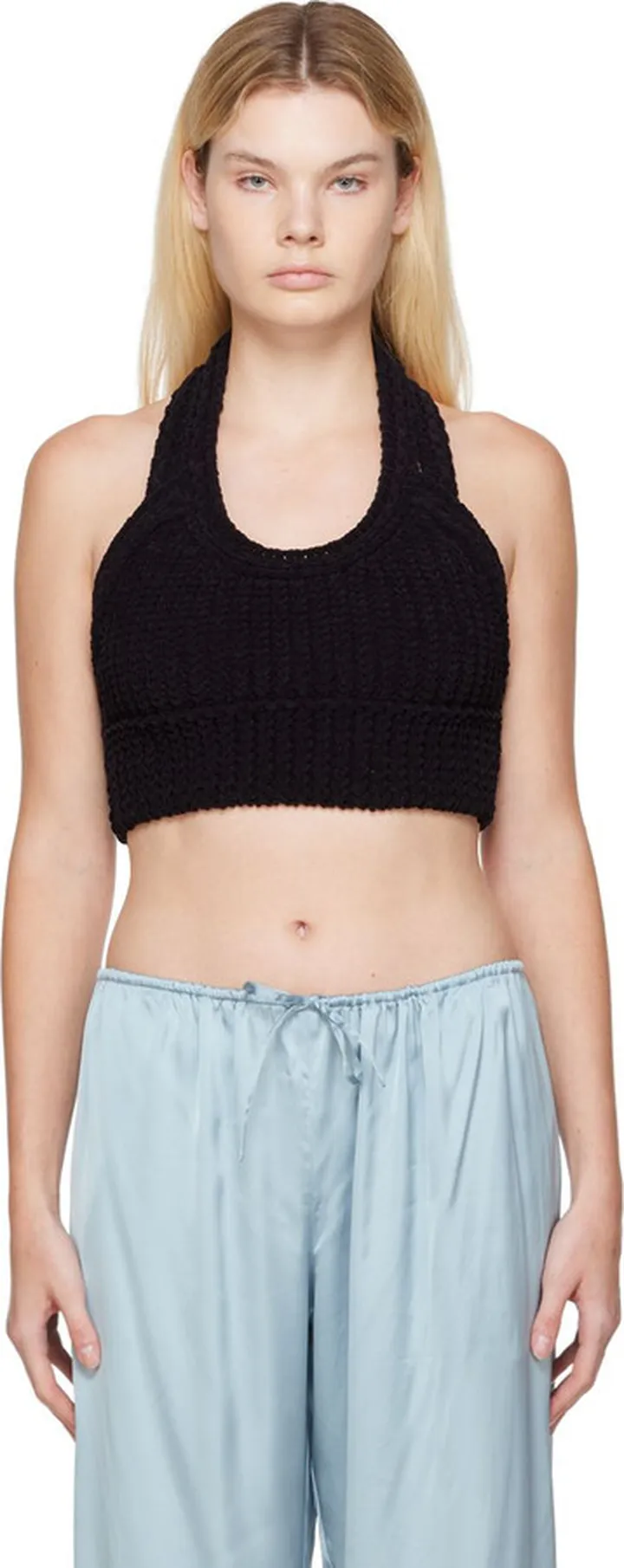 Jacquemus Black 'La Maille Nuvola' Tank Top