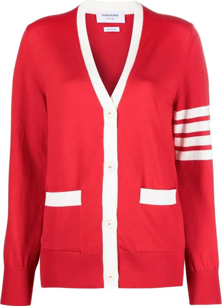 Hector-embroidery V-neck cardigan