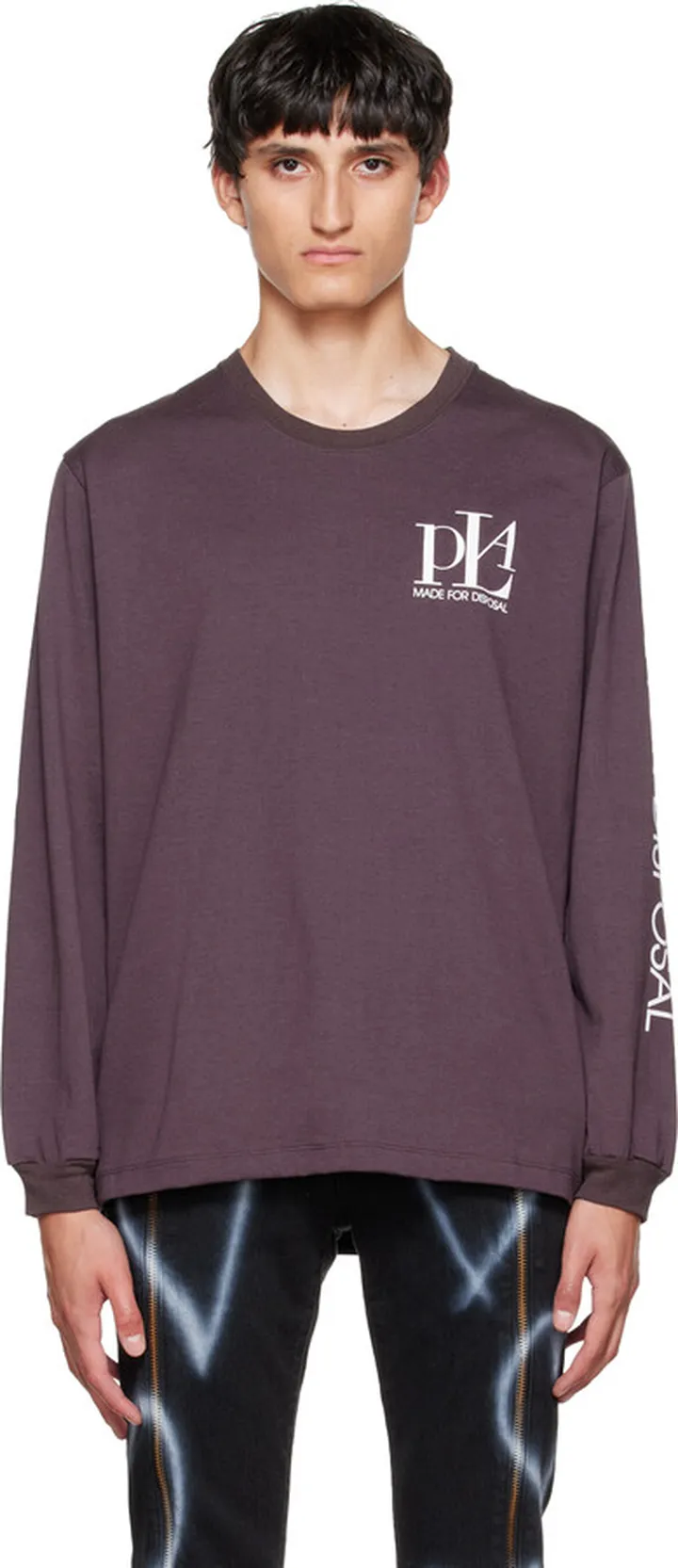 Doublet Black 'Made For Disposal' Long Sleeve T-Shirt