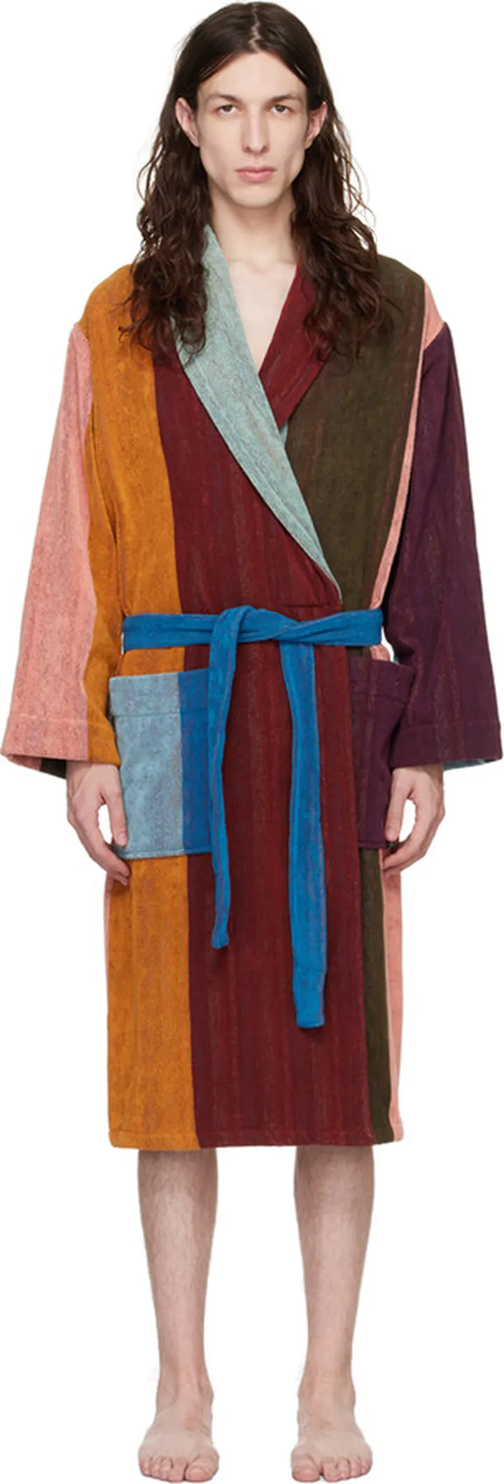 Paul Smith Multicolor Artist Stripe Robe