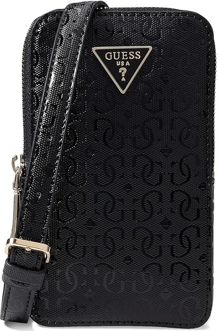 GUESS Alexie Chit Chat (Black) Handbags