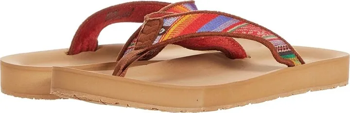 Minnetonka Hedy (Frisco Stripe Fabric 2) Women's Slippers