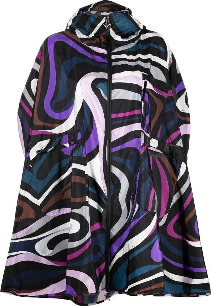 Marmo-print cape