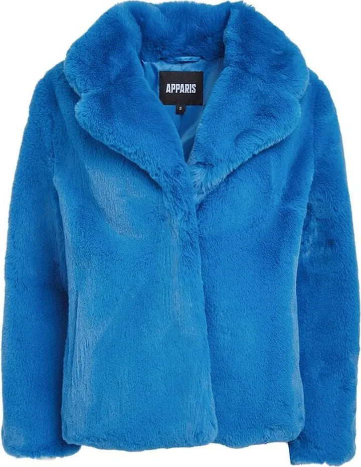 Faux-Fur Single-Breasted Jacket