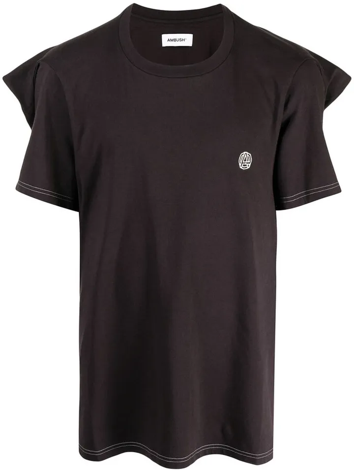 panel-detail T-shirt
