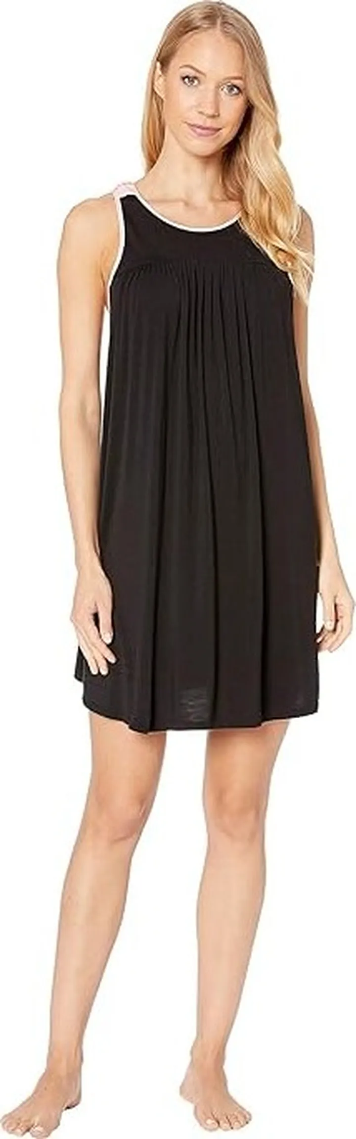 Kate Spade New York Scattered Dot Knit Chemise (Black) Women's Pajama