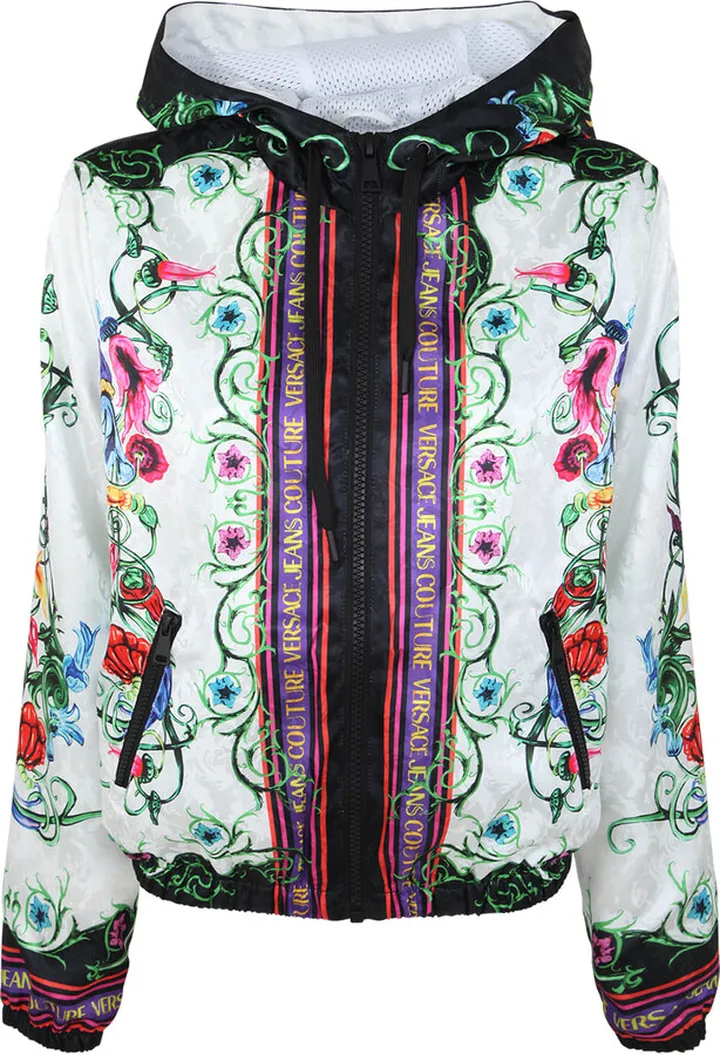 Printed Bomber Jacket With Hood