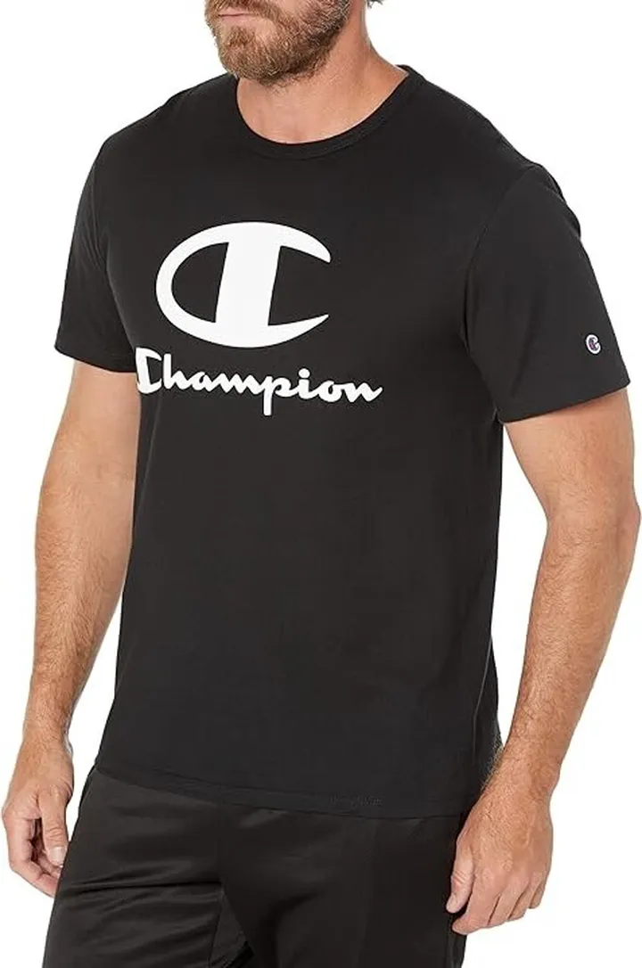 Champion Lightweight Short Sleeve Tee (Black) Men's Clothing