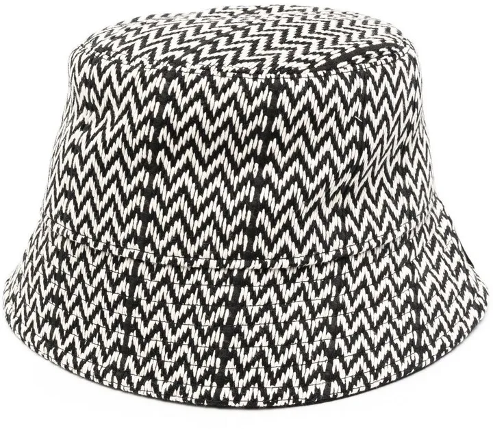 Logo-Patch Cotton Bucket Hat