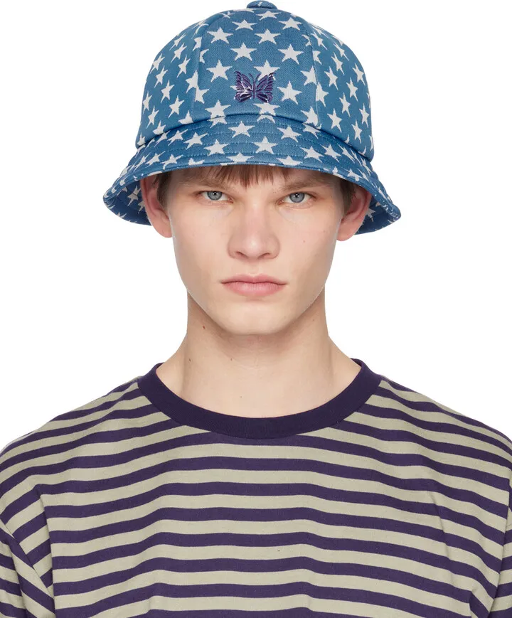 NEEDLES Blue Star Bucket Hat
