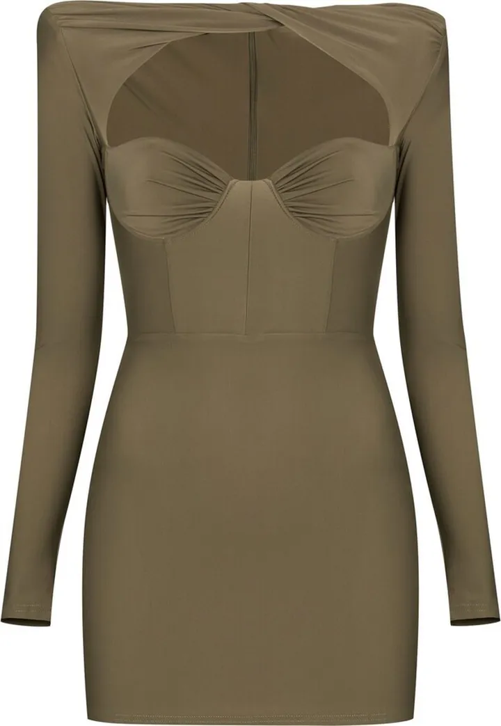 Barett twist-detail mini dress