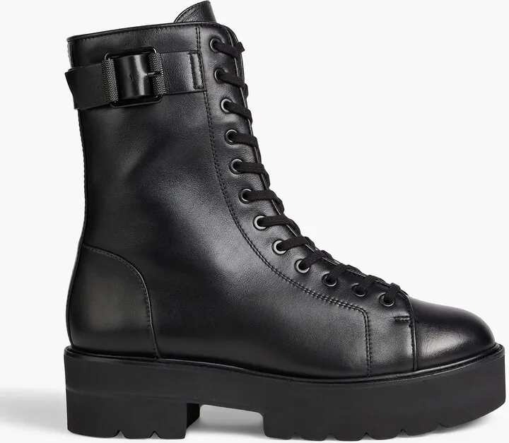 Ryder Ultralift leather platform combat boots