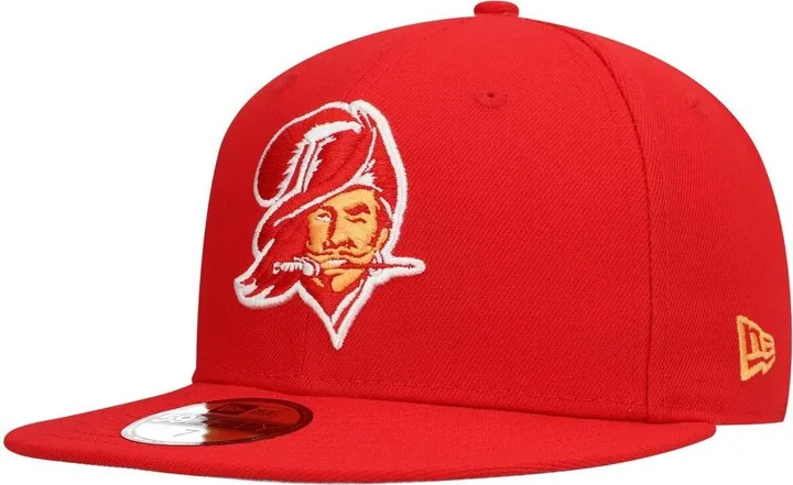 Men's Red Tampa Bay Buccaneers Omaha Throwback 59FIFTY Fitted Hat