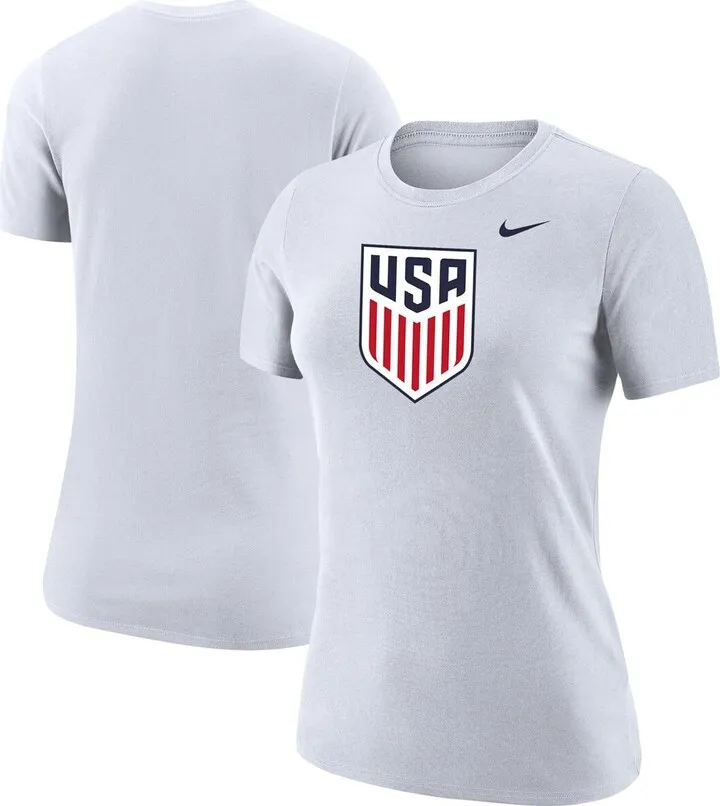 Women's Nike White Usmnt Club Crest T-shirt