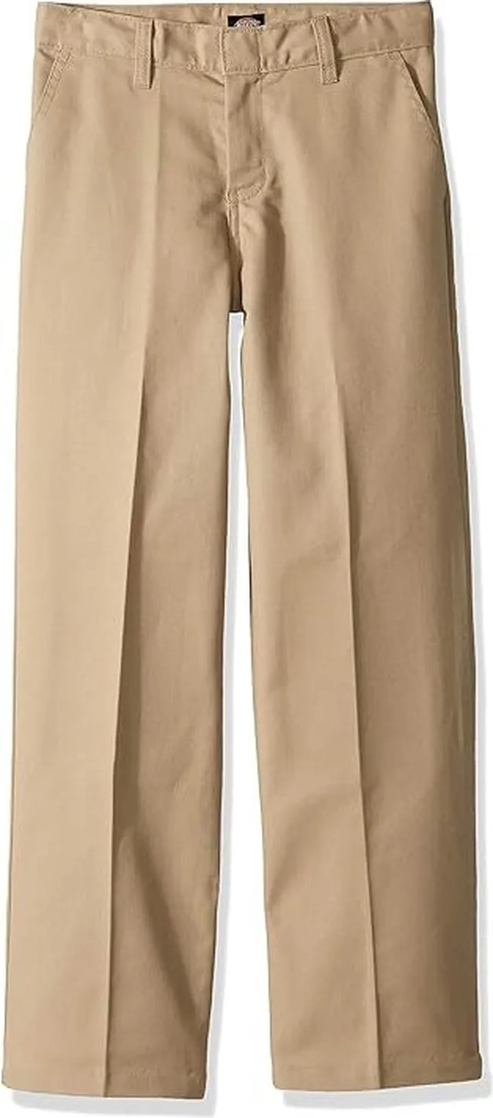 Dickies Boys' Flexwaist Flat Front Straight Leg Pant (Desert Sand) Men's Clothing