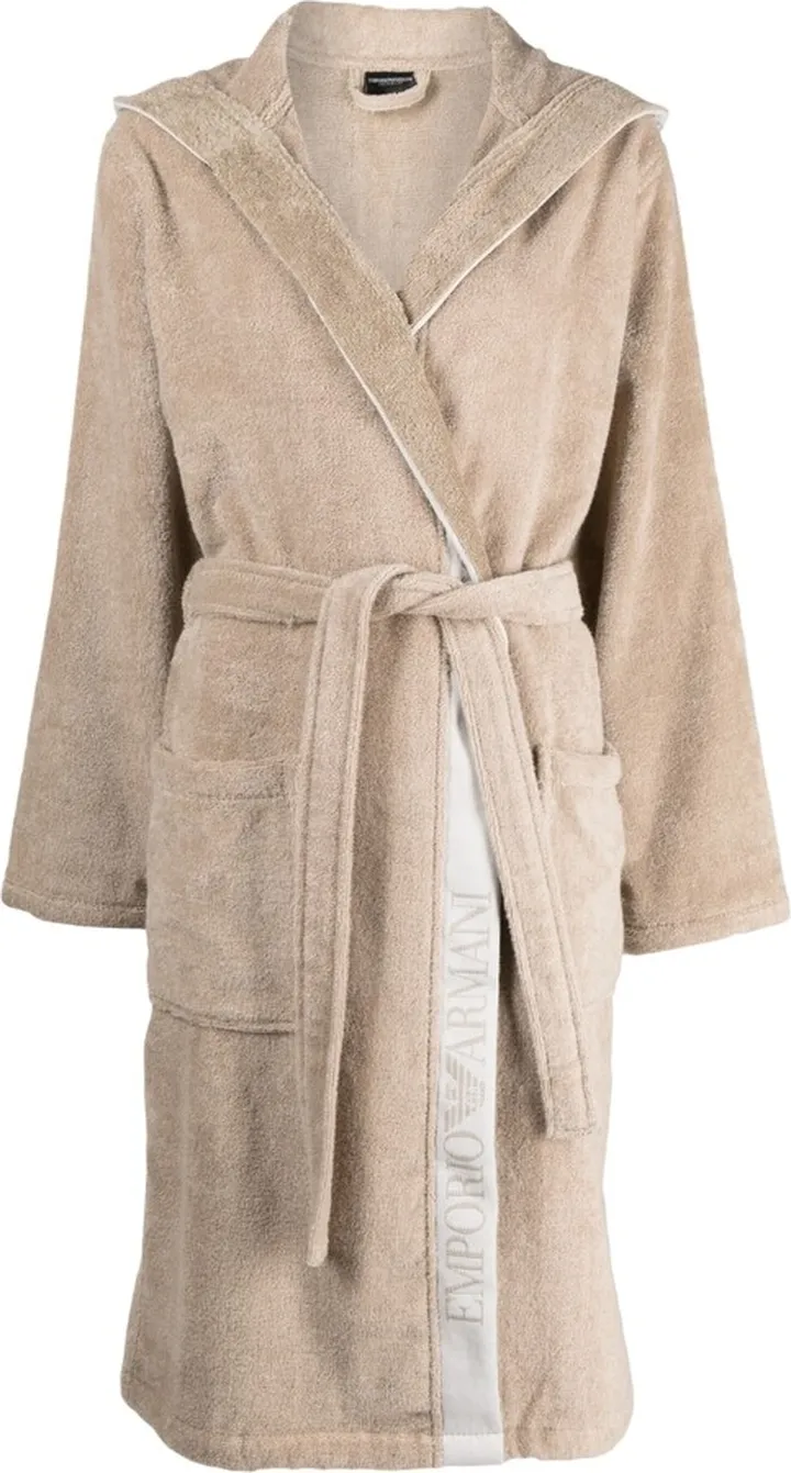 Logo-Print Robe