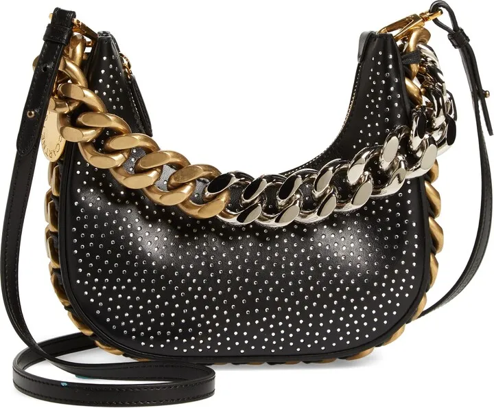 Mini Frayme Faux Leather Hobo Bag