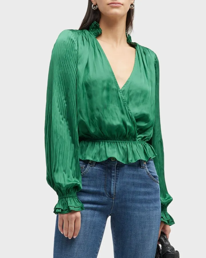 Dorit Puff-Sleeve Blouse