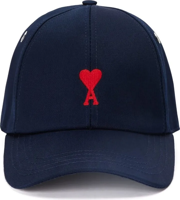AMI Paris Logo Embroidered Baseball Cap