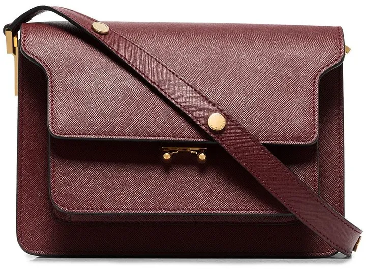 Trunk medium leather shoulder bag