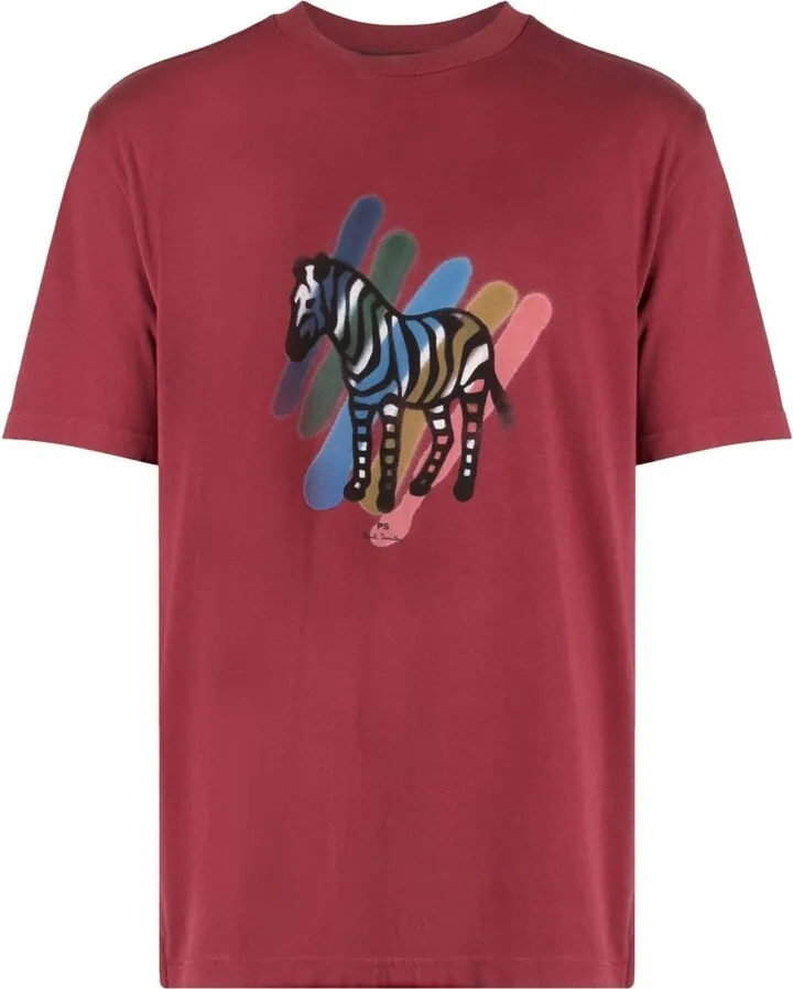 Zebra logo-print t-shirt