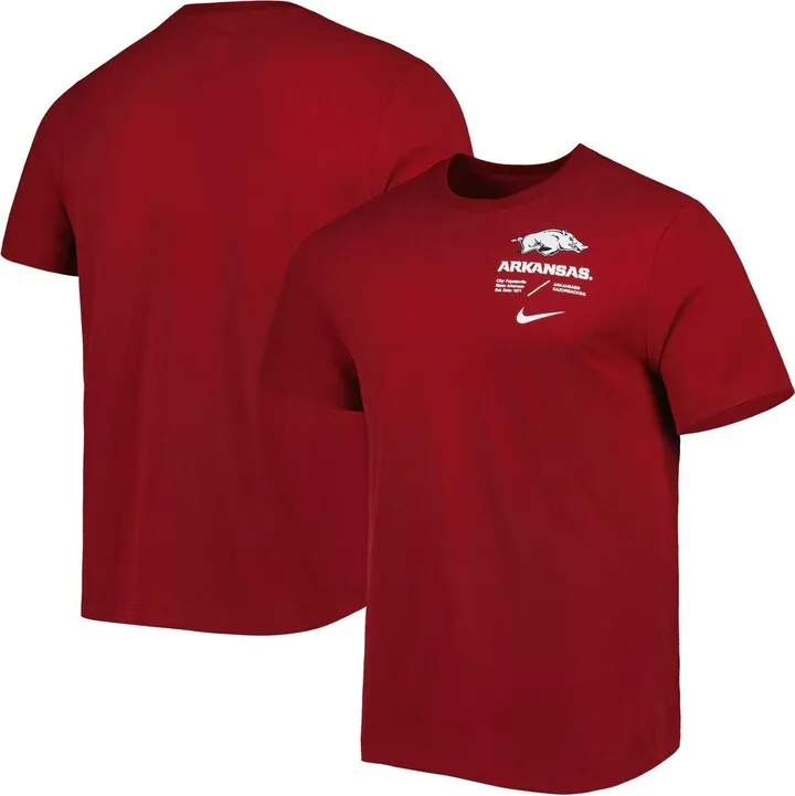 Men's Nike Cardinal Arkansas Razorbacks Team Practice Performance T-shirt