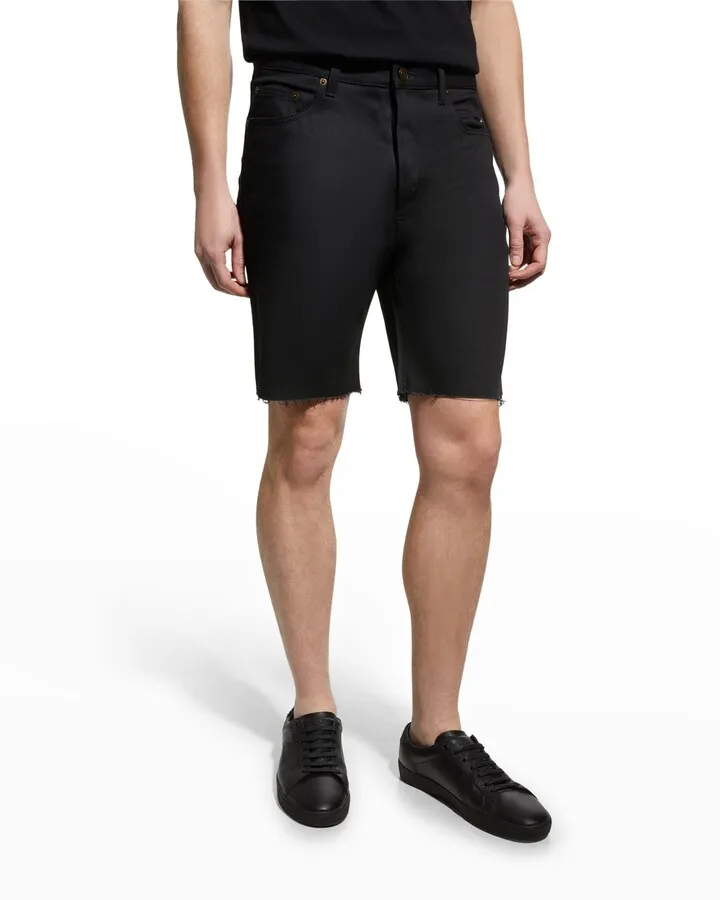Men's Frayed Denim Shorts