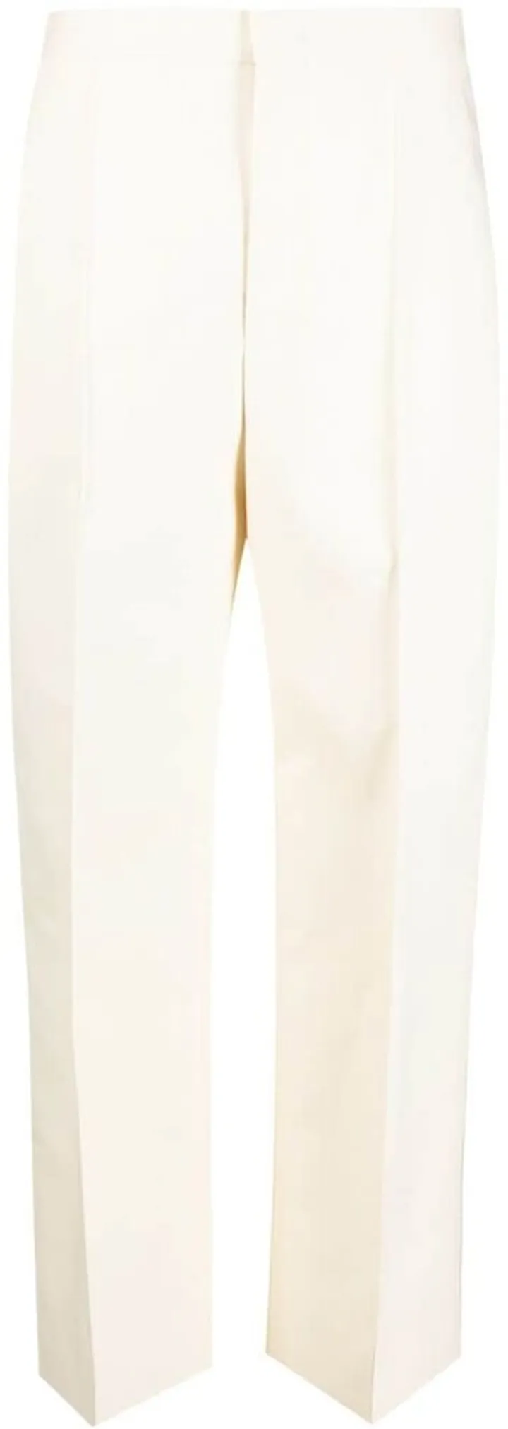 Straight-Leg Cotton Trousers