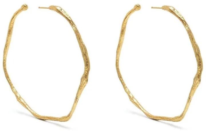 Sculptural hoop earrings