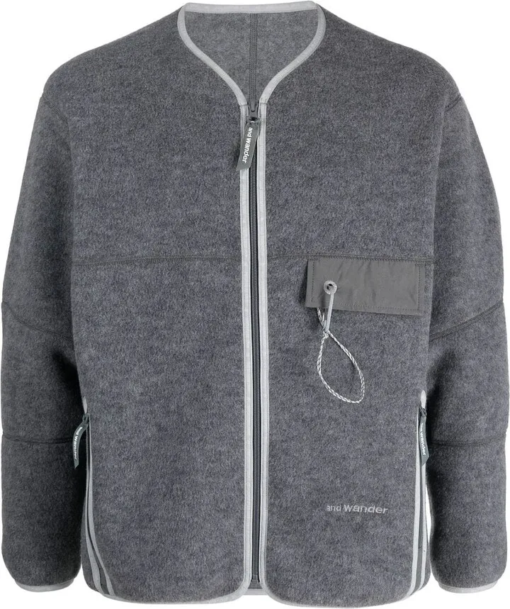 Embroidered-Logo Bomber Jacket