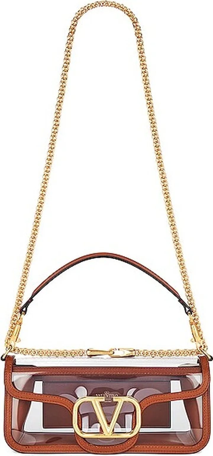 Valentino Garavani Loco Shoulder Bag in Brown