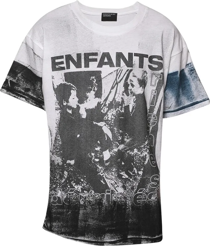 Boys Smoking T-shirt With Paint White