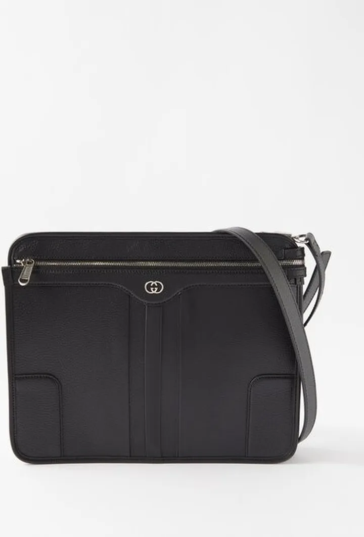 GG Leather Cross-body Messenger Bag