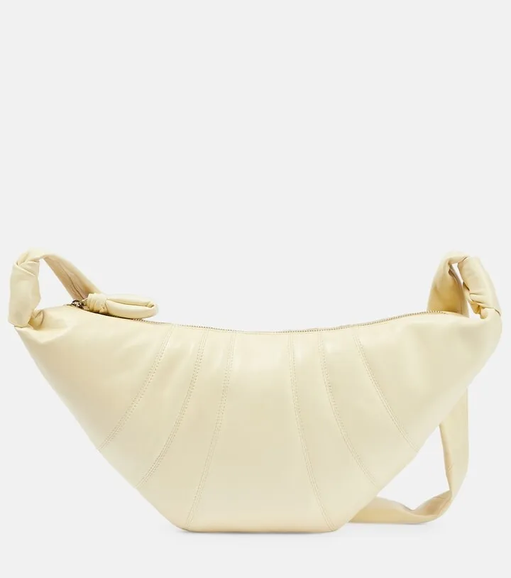 Croissant Small leather shoulder bag